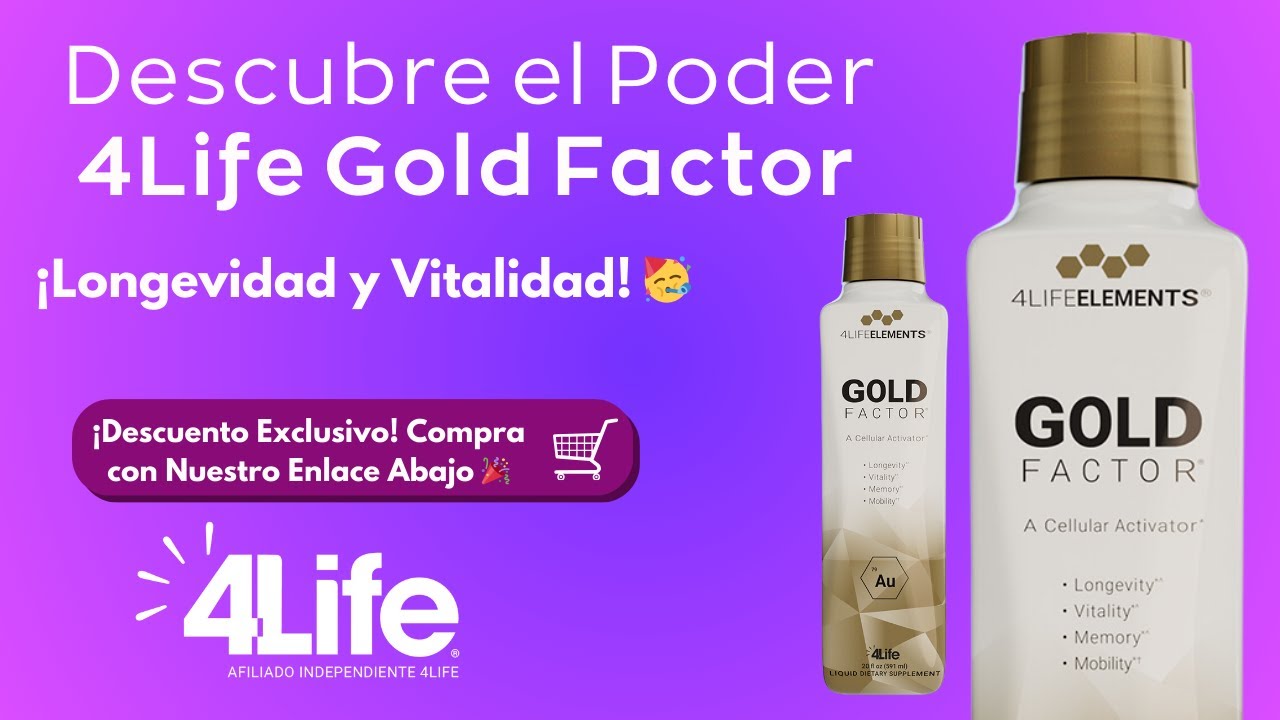 ¡Descubre el Poder de 4Life Gold Factor! La Fórmula Premium para una ...