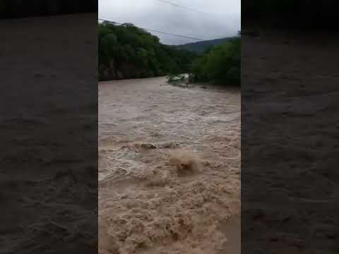 Así esta el Río Lempa debido a las lluvias  en Él Salvador y Guatemala
