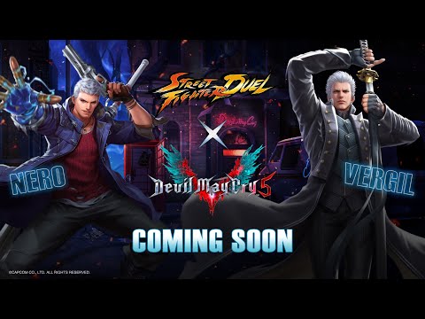 Vergil and Nero from Devil May Cry 5 are coming to Street Fighter: Duel!