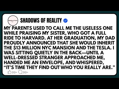 My parents used to call me the useless one while praising my sister, who got a full ride to Harvard…