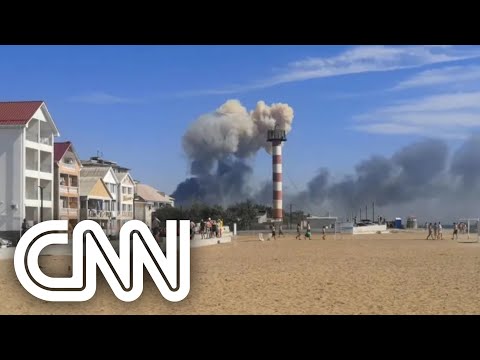 Ucrânia reivindica três explosões na Crimeia | JORNAL DA CNN