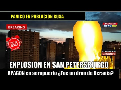 Explosio?n en San Petersburgo, Rusia APAGON en aeropuerto ¿Fue un dron de Ucrania?