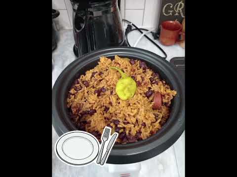 Rice and beans.🍽️ 🍚 🫘 #food #foodlover #riceandbeans #hungry #eating #ricecookers #yummy