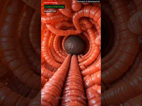 What Happens During Constipation? | AI Digestive System Animation