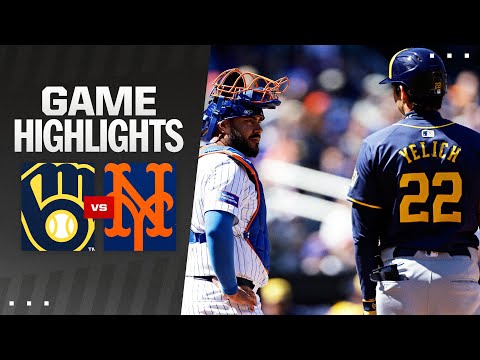 Brewers vs. Mets Game Highlights (3/31/24) | MLB Highlights