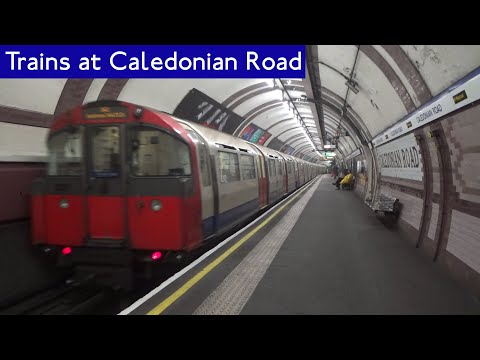 London Underground: Piccadilly line trains at Caledonian Road