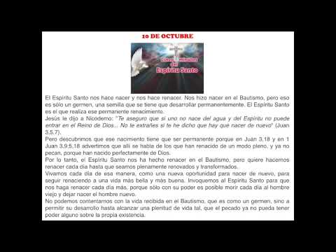 LOS CINCO MINUTOS DEL ESPI?RITU SANTO 10 DE OCTUBRE