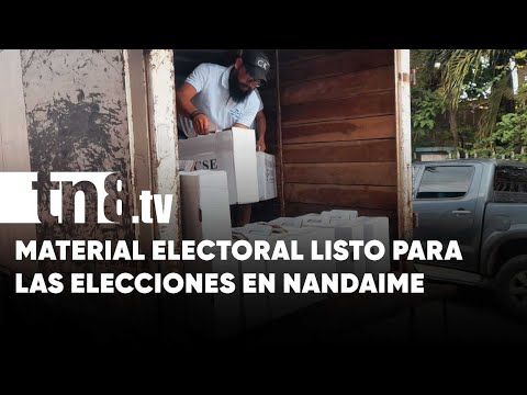Material electoral listo en Nandaime para elecciones de este 6 de noviembre - Nicaragua