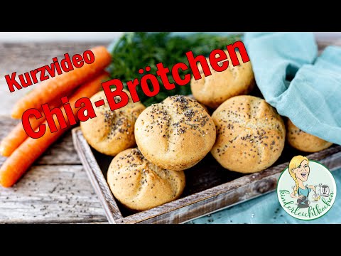 Kurzvideo: Chia-Brötchen mit Thermomix und Brötchenblech