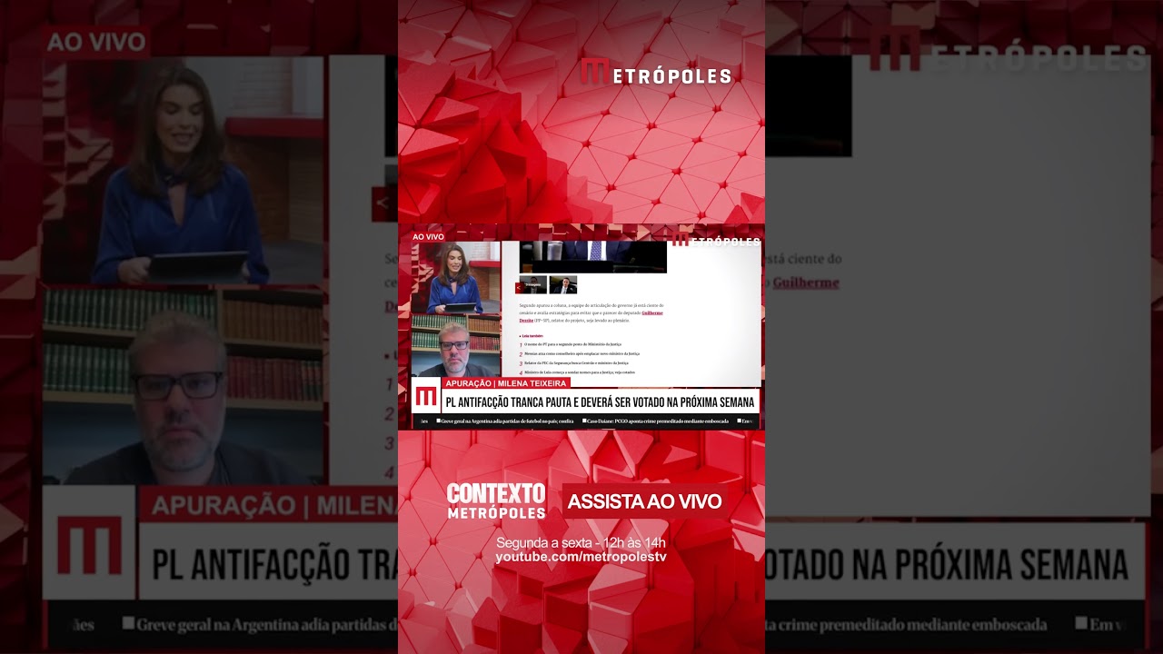 PL Antifacção tranca pauta e terá que ser votado na volta do Carnaval