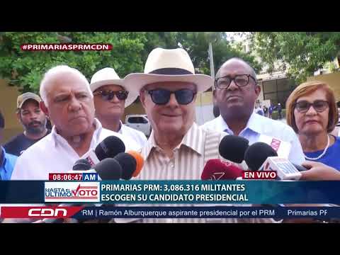 Primarias PRM | Hipólito Mejia acude a votar al Archivo General de la Nación