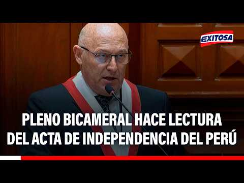 🔴🔵En el marco de la sesión solemne  se realizó la lectura del Acta de Independencia