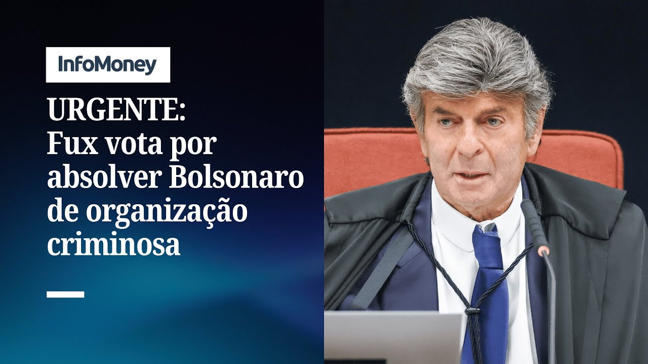 Fux diverge e vota pela absolvição de Bolsonaro e aliados por organização criminosa | InfoMoney News