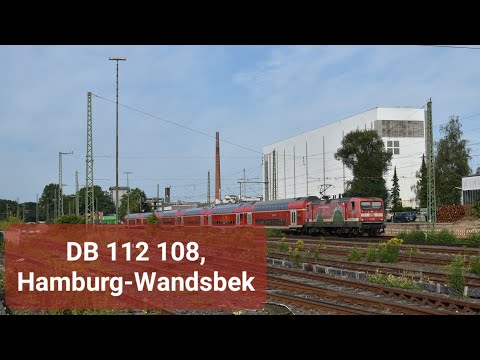 4K | DB Regio 112 108 komt met Dosto's door Hamburg-Wandsbek als RB 81 naar Bad Oldesloe!