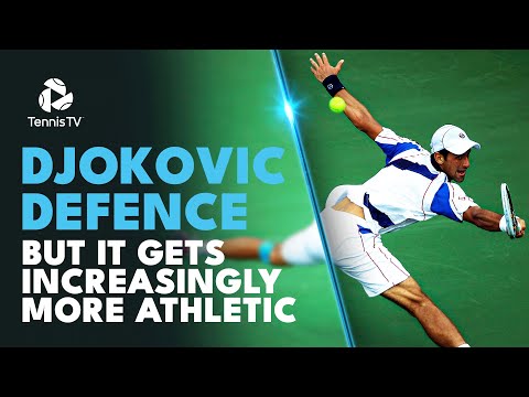 Novak Djokovic Defensive Plays But They Get Increasingly More ATHLETIC 🤸‍♂️