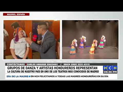 ¡Enhorabuena! Magnifica presentación de grupos de danza hondureño en icónico teatro de Madrid