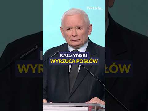 Kaczyński wyrzuca posłów. Morawiecki poza PiS! #polityka #polska #pis #shorts