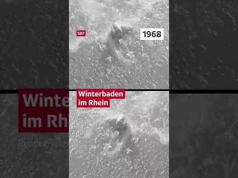 Winterbaden im Rhein (1968) #shorts #srfarchiv #60er