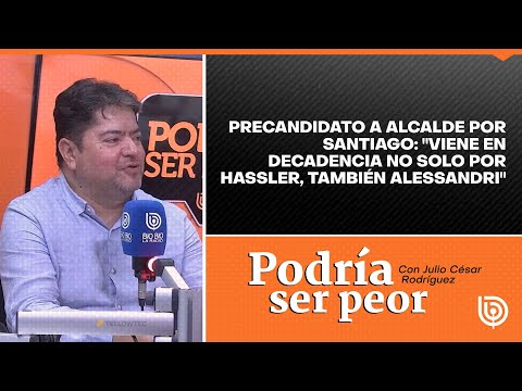 Precandidato a alcalde por Santiago: Viene en decadencia no solo por Hassler, también Alessandri
