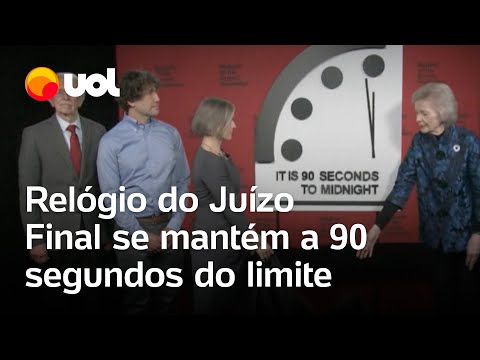 'Relógio do Juízo Final' é atualizado e se mantém a 90 segundos do limite para catástrofe global