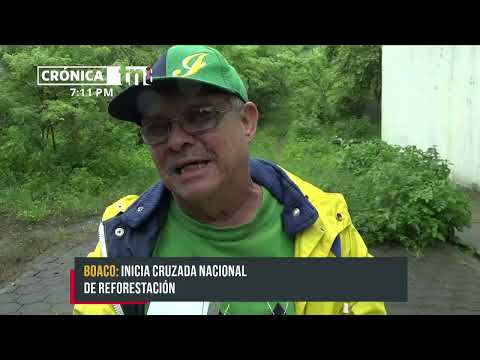 Lanzamiento departamental de la Cruzada Nacional de Reforestación en Boaco - Nicaragua