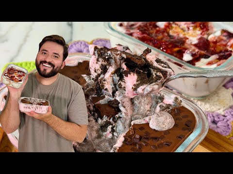 SOBREMESA IMPOSSÍVEL! APENAS 3 INGREDIENTES, SEM FOGO, MISTUROU FICOU PRONTA! - Gabriel Freitas