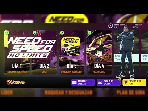 Need for Speed No Limits Android Mercedes-Benz 190 E 2.5-16 Evolution II Dia 4 Plan de Gira