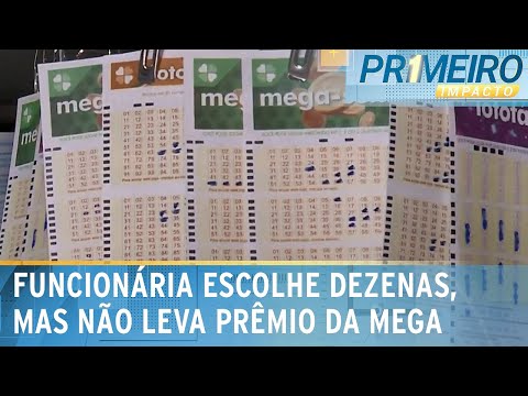 Funcionária escolhe números da Mega-Sena, mas fica sem cota do bolão | Primeiro Impacto (07/03/24)