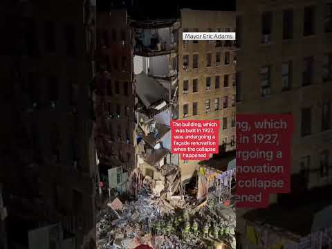 An investigation has begun after a corner of an apartment block collapsed in the Bronx.