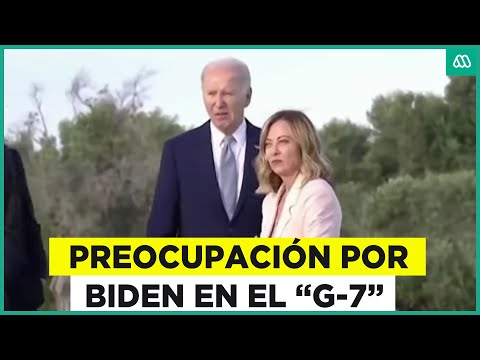 Inicio del G-7: Presidente Biden es visto “desorientado” durante actividades de la cumbre
