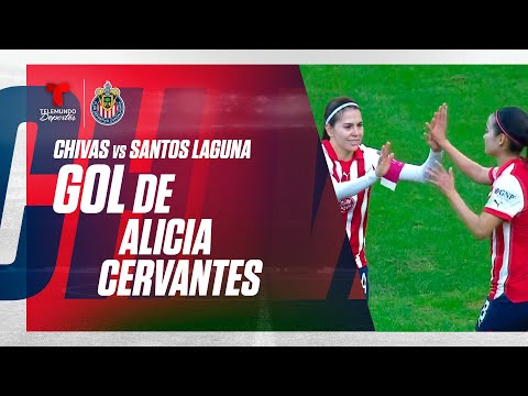 Goal Alicia Cervantes - Chivas Femenil vs Santos 9-2 | Telemundo Deportes