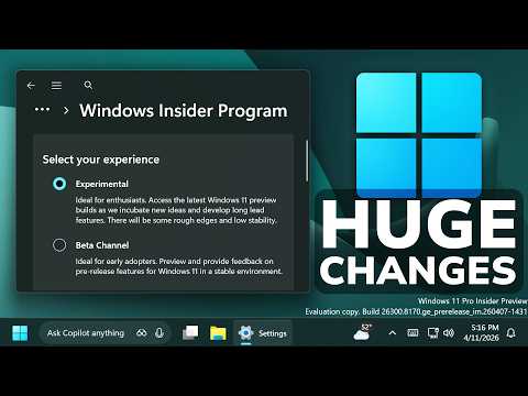 Huge Changes in Windows 11 Insider Program – New Channels, New Features, Easy Switch, and more