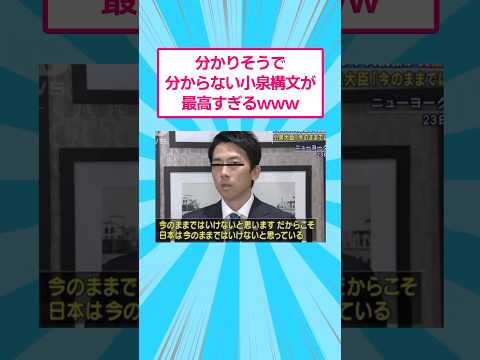 分かりそうで分からない小泉構文の魅力と面白さをご紹介 サムネイル