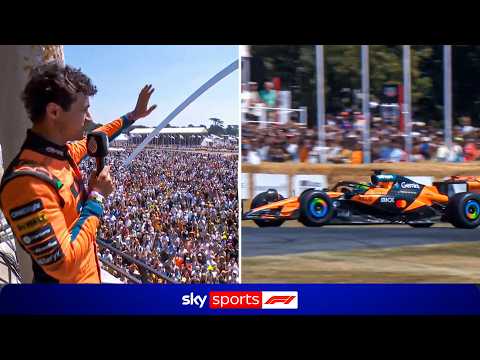 Lando Norris drives McLaren MCL60 at Goodwood! 🟠