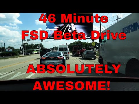 FSD Beta 46 Minute Drive Nearly Flawless! 2022.12.3.20 Tesla