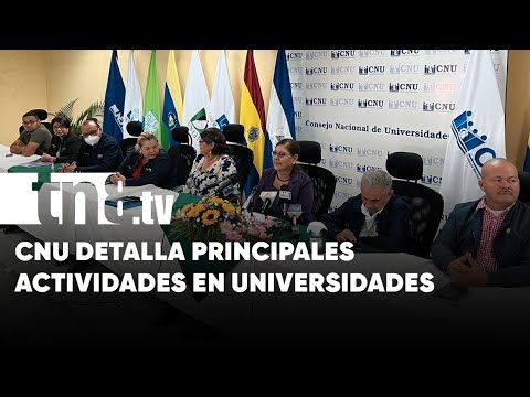 CNU detalla principales actividades en universidades para octubre - Nicaragua