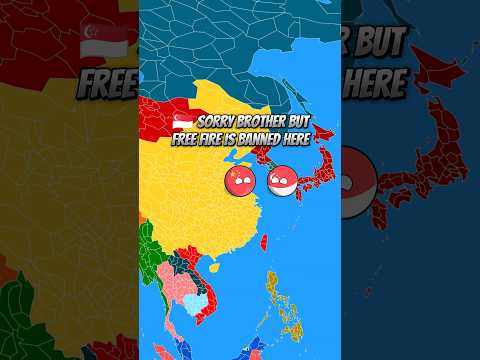 free fire banned in china 🇨🇳 🚫 #countryballs #shorts