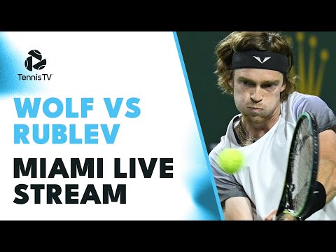 J.J. Wolf vs Andrey Rublev: Miami Open 2023 Tennis Live Stream