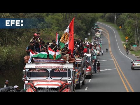Indígenas arrancan marcha al suroeste de Colombia para reclamar apoyo frente al conflicto armado