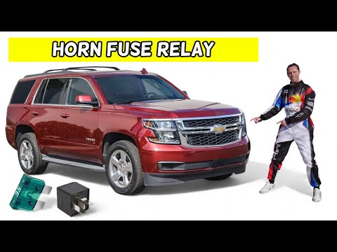 CHEVROLET TAHOE SUBURBAN HORN FUSE RELAY LOCATION REPLACEMENT 2015 2016 2017 2018 2019 2020