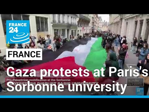 Paris police clear Gaza protesters at Sorbonne university • FRANCE 24 English