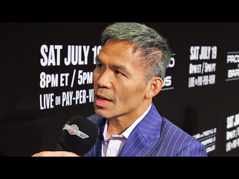 Manny Pacquiao Says Marquez KO was LUCKY; Says he BEAT Mayweather!