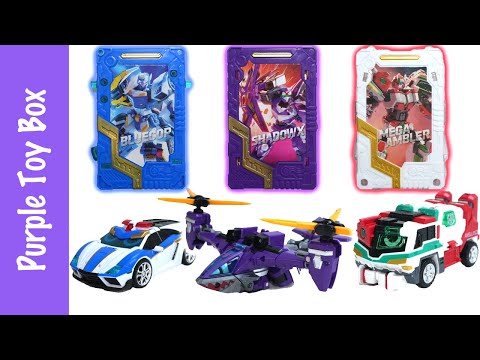 Metal Card Bot <strong>Blue</strong> Cop, Shadow X, <strong>Mega</strong> Ambula 메탈카드봇 블루캅, 쉐도우X, 메가앰블러