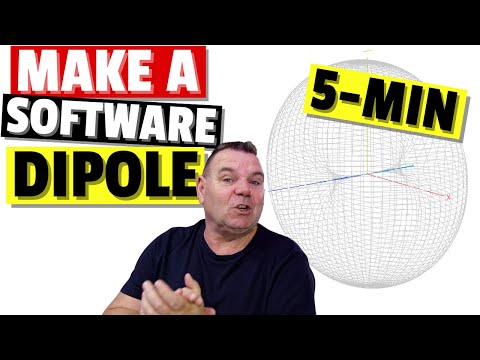 Model to make a Dipole in Software - MMANA Antenna Modeling