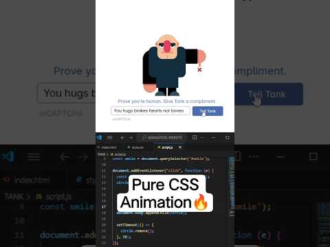 Make Tank Sad CAPTCHA CSS Animation