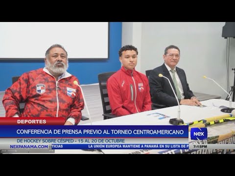 Conferencia de prensa previo al torneo centroamericano de hockey sobre ce?sped