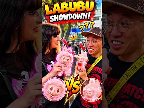 He Thought His Labubu Was Rare… Then She Pulled Hers Out! 😱🧸 #Labubu #LabubuToy #LabubuCollection