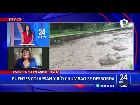 Lluvias torrenciales en Apurímac causan tragedia: puente colapsa y cuatro personas fallecen