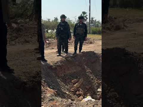 หลุมระเบิด 500 ปอนด์ของ F-16 สมรภูมิบ้านหนองจาน : กองกำลังบูรพา #ทหารไทย #สงคราม #ประวัติศาสตร์