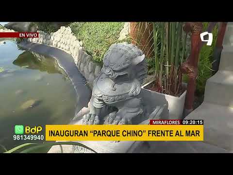 Miraflores: Parque Chino fue inaugurado con imponente vista al mar en Malecón Cisneros